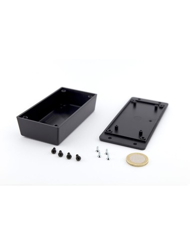 CAJA PARA MONTAJE EN PARED NEGRA 103x55x28 mm