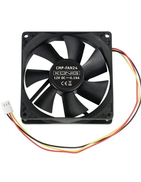 VENTILADOR 120X120X25mm 12V CON CONECTOR DE 3 CABLES