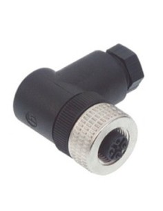 CONECTOR ELWIKA5012 M12 5PIN HEMBRA 90º
