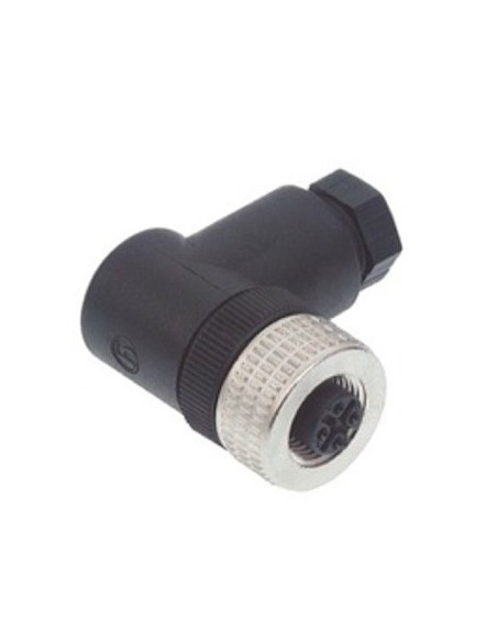 CONECTOR ELWIKA5012 M12 5PIN HEMBRA 90º