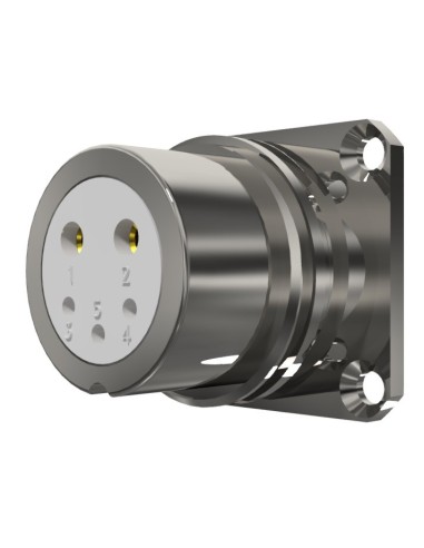 BASE HEMBRA T-20 5-PINS 2x25A & 3x10A 370÷1400V   25A+10A  SIN RACOR