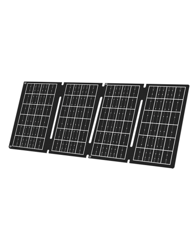 Cargador USB con panel solar plegable, 1x USB-A, 1x USB-C, 15W, IP65