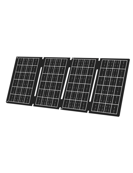 Cargador USB con panel solar plegable, 1x USB-A, 1x USB-C, 15W, IP65