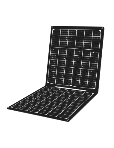Cargador USB con panel solar plegable, 1x USB-A, 1x USB-C, 1x DC5521, 30W, IP65