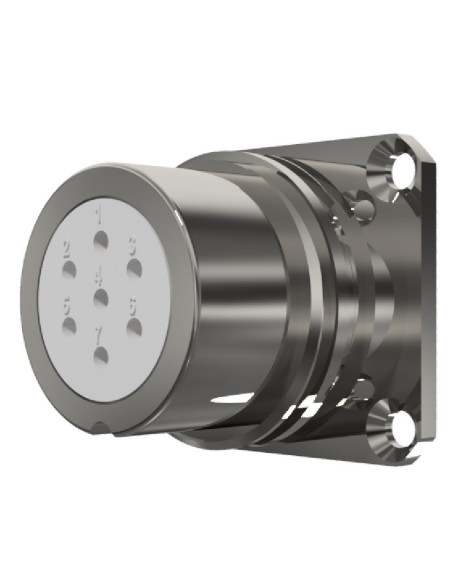 BASE HEMBRA T-20 7-PINS  370V÷1400V  10A  SIN RACOR