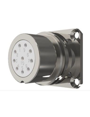 BASE HEMBRA T-20 10-PINS 10A 280V÷1050V SIN RACOR