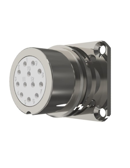 BASE HEMBRA T-20 12-PINS 10A 280V÷1050V SIN RACOR