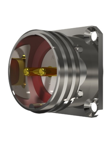 BASE MACHO T-20 2-PINS 25A 490V÷2100V SIN RACOR