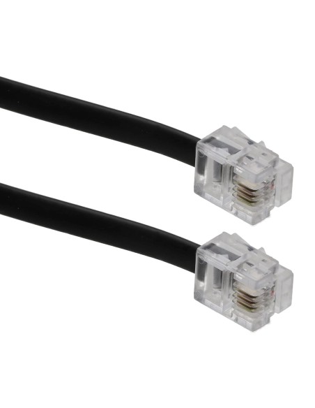 CABLE TELEFONICO  4.5MTS NEGRO RJ11-RJ11