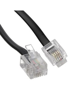 CABLE TELEFONICO  4.5MTS NEGRO RJ11-RJ11 2