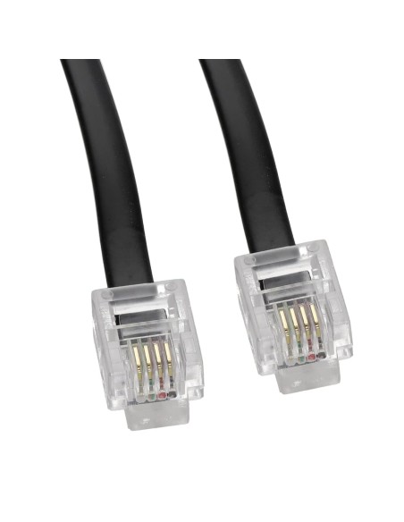 CABLE TELEFONICO  4.5MTS NEGRO RJ11-RJ11