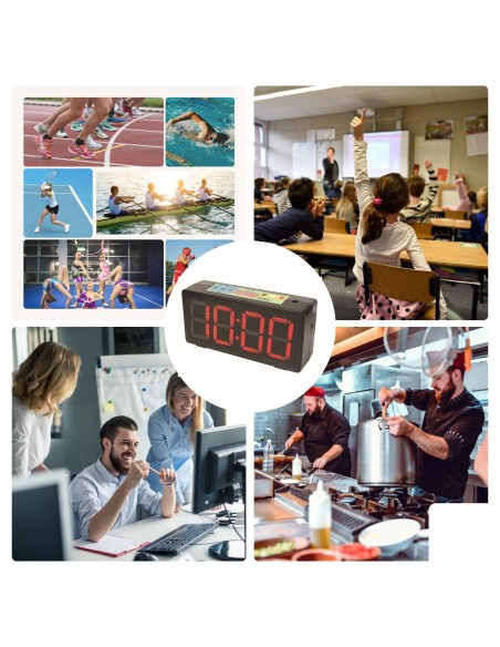 Reloj - Cronómetro LED de pared