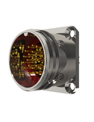 BASE MACHO T-20 22-PINS 7,5A 150V÷2100V SIN RACOR