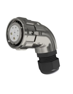 CONECTOR HEMBRA AEREO CODO 7-PINS T-20 CON RACOR 10A+25A  300V÷1400