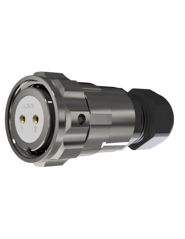 CONECTOR HEMBRA AEREO 2-PINS T-20 CON RACOR  25A  490V÷2100V