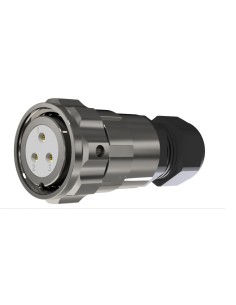 CONECTOR HEMBRA AEREO 3-PINS T-20 CON RACOR  25A  440V÷1400V