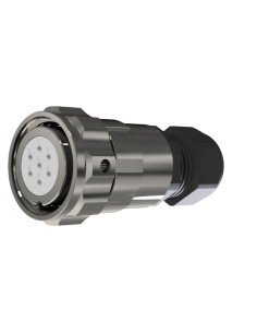 CONECTOR HEMBRA AEREO 7-PINS T-20 CON RACOR  10A  370V÷1400V