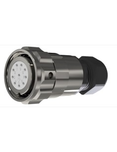 CONECTOR HEMBRA AEREO 10-PINS T-20 CON RACOR 10A 280V÷1050V