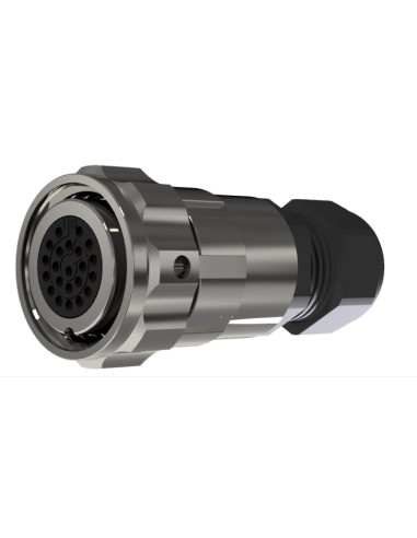 CONECTOR HEMBRA AEREO 22-PINS T-20 CON RACOR 7,5A 150V÷2100V