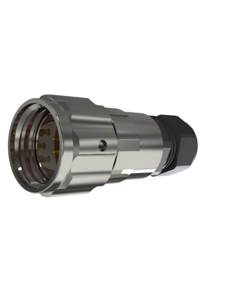 CONECTOR MACHO AEREO 3-PINS T-20 CON RACOR 10A 580V÷1700V