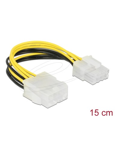 Alargador Fuente de alimentación EPS de 8 pines macho / hembra 15 cm