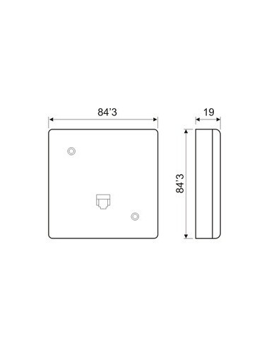 39048/6/4 Base telefónica 6P/4C