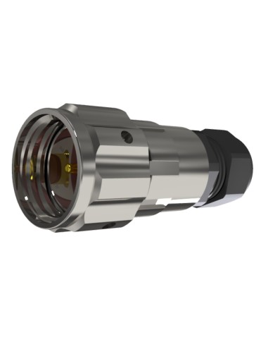 CONECTOR MACHO AEREO 3-PINS T-20 CON RACOR 25A 440V÷1400V