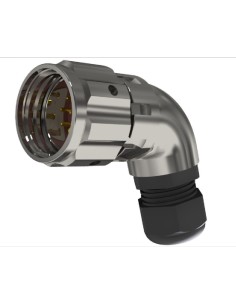 CONECTOR MACHO AEREO CODO 7-PINS T-20 CON RACOR 10A 300V÷1400V