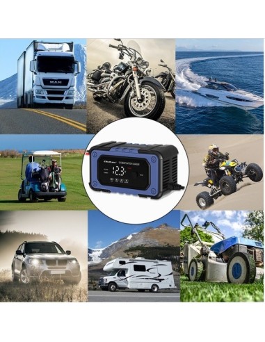 CARGADOR DE BATERIAS 12V 7A INTELIGENTE AGM-GEL-PB