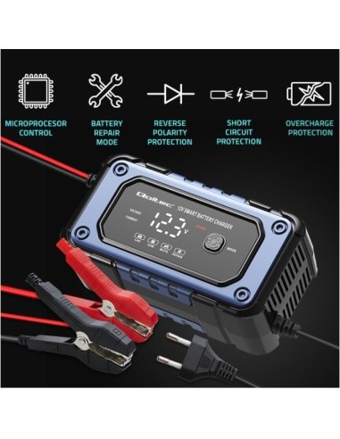 CARGADOR DE BATERIAS 12V 7A INTELIGENTE AGM-GEL-PB