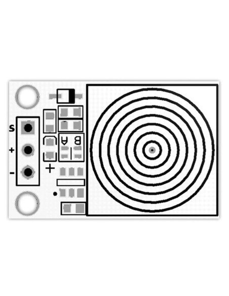 Sensor capacitivo, módulo, 3-5 VDC, blanco