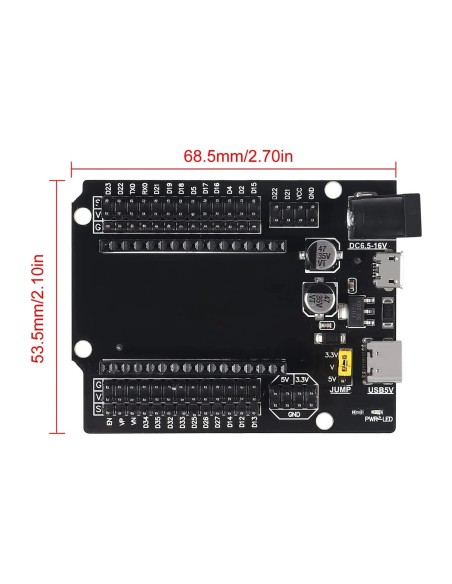 PLACA DE EXPANSION PARA ESP-32 USB-C