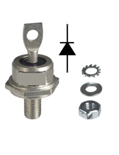DIODO 25A 1600V M5 DO5 ANODO EN LA TUERCA SIN RABILLO