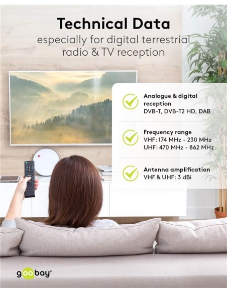 MINI ANTENA TDT MAGNETICA 3DB