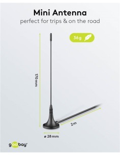 MINI ANTENA TDT MAGNETICA 3DB 2