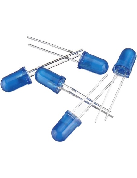 LED AZUL 5mm 330mCD 40º DIFUSO 2.9÷3.6VDC