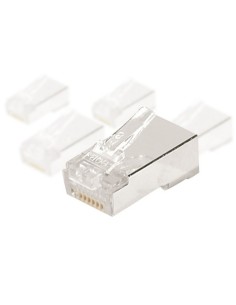 BOLSA 10 CONECTORES  RJ45 CAT5E STP 1.05M RIGIDO