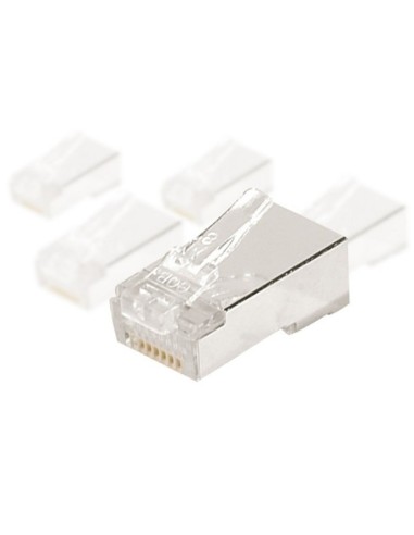 BOLSA 10 CONECTORES  RJ45 CAT5E STP 1.05M RIGIDO