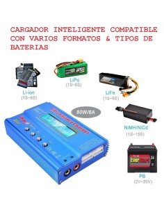 CARGADOR INTELIGENTE LITIO-LIPO-/NIMH CD-PB IMAX B6 2
