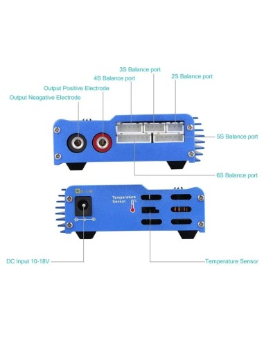 CARGADOR INTELIGENTE LITIO-LIPO-/NIMH CD-PB IMAX B6