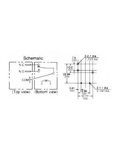 RELE AUTOMOCION 12V 30A PCB