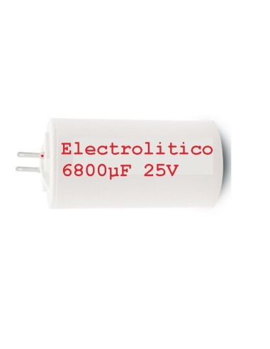 CONDENSADOR ELECTROLITICO 6800µF 25V Tornillo Ø M8