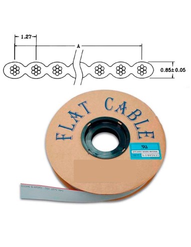 30.5mts CABLE PLANO DE 64 VIAS  AWG28-64GI