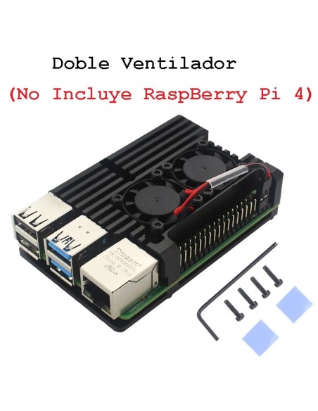 MODULO REFRIGERACION DUAL PARA RASPBERRY PI-4