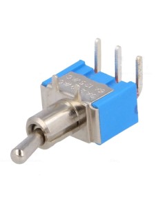 INTERRUPTOR CONMUTADOR 1C2P PCB SPDT ON-ON 3A 250V~ 90º HORIZONTAL