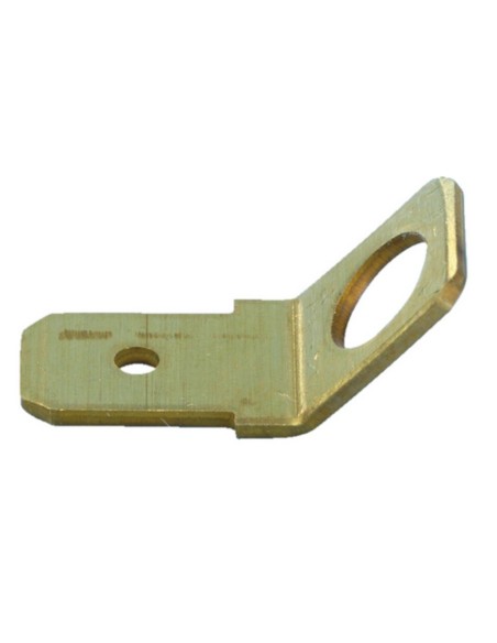 TERMINAL LENGUETA PLANA 6.3mm CHASIS Ø 4.2mm 45º