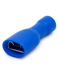 TERMINAL HEMBRA AISLADO AZUL 6.3mm