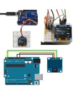 PANTALLA OLED 0,96" SSD1306 I2C SPI 128x64 2