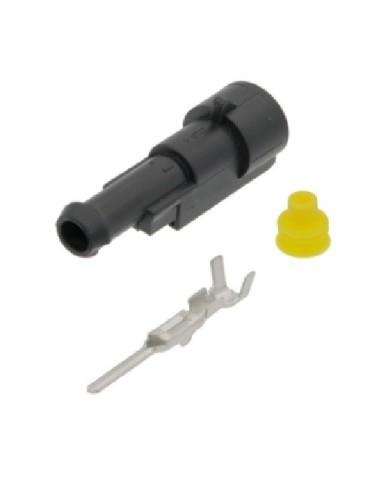 CONECTOR 1 VIAS MACHO SUPERSEAL IP67 ESTANCO