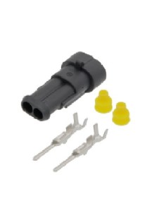 CONECTOR 2 VIAS MACHO SUPERSEAL IP67 ESTANCO